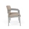 Lesro Lenox Steel 2 Seater with Center Arm, Stone (Beige) Seat, Stone Back, 43.5 W 24.5 L 32 H LS2103 - alternate 3